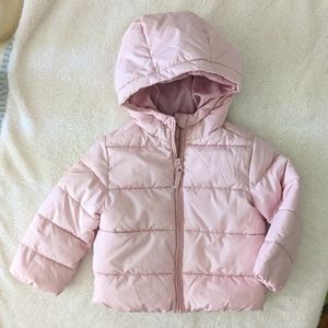 The Children's Place light pink puffer style toddler Jacket. Size 2T